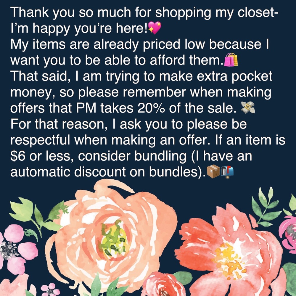 A message about pricing and offers 😊